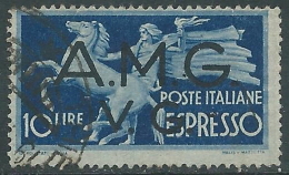 1946 TRIESTE AMG VG ESPRESSO USATO 10 LIRE - L4 - Gebraucht