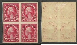 USA President Washington As 4-block MNH/MH - Unused Stamps