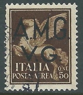 1945-47 TRIESTE AMG VG POSTA AEREA USATO 50 CENT - L7 - Gebraucht