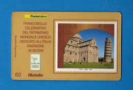 2002. Tessera Filatelica. UNESCO, PISA .  Unif. 2682. Tess. 60. Vedi Descrizione - Philatelic Cards