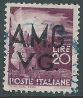 1945-47 TRIESTE AMG VG USATO DEMOCRATICA 20 LIRE - L2 - Gebraucht