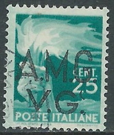 1945-47 TRIESTE AMG VG USATO DEMOCRATICA 25 CENT - L3 - Gebraucht