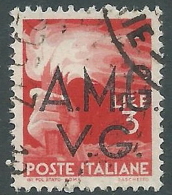 1945-47 TRIESTE AMG VG USATO DEMOCRATICA 3 LIRE - L12 - Gebraucht