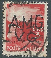 1945-47 TRIESTE AMG VG USATO DEMOCRATICA 3 LIRE - L20 - Afgestempeld