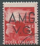 1945-47 TRIESTE AMG VG USATO DEMOCRATICA 3 LIRE - L26 - Usati