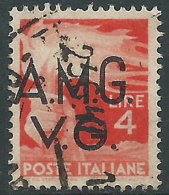 1945-47 TRIESTE AMG VG USATO DEMOCRATICA 4 LIRE - L10 - Gebraucht