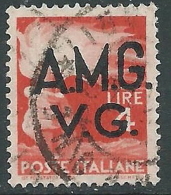 1945-47 TRIESTE AMG VG USATO DEMOCRATICA 4 LIRE - L21 - Usati