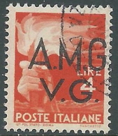 1945-47 TRIESTE AMG VG USATO DEMOCRATICA 4 LIRE - L40 - Usati