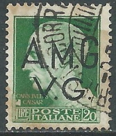 1945-47 TRIESTE AMG VG USATO IMPERIALE 20 LIRE - L2 - Oblitérés