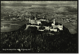 Burg Hohenzollern Vom Flugzeug Aus  -  Ansichtskarte Ca.1960    (7142) - Sigmaringen