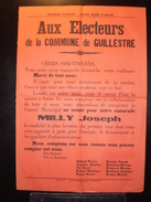 ELECTIONS AFFICHE  HAUTES ALPES SAINT ANDRE 1929 - Afiches