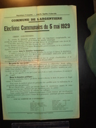 ELECTIONS AFFICHE  HAUTES ALPES ARGENTIERE1929 - Posters
