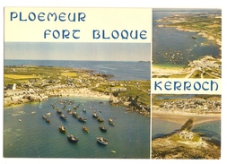 (56) Ploemeur - Le Petit Port De Kerroch Et Le Fort Bloque Devant La Plage - Ploemeur