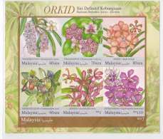 Malaysia 2017  Definitives Series Orchids MNH Flora FLOWERS MS SHEET Stamps - Federation Of Malaya