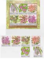 Malaysia 2017  Definitives Series Orchids MNH Flora FLOWERS Set COMBO  Ms  SHEET + Stamps - Federation Of Malaya