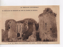 Cpa.22.Tonquédec.1947.Câteau De Tonquédec.Intérieur Des Ruines. - Tonquédec