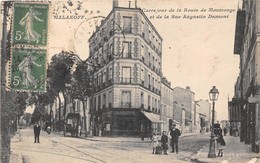 92-MALAKOFF- CARREFOUR DE LA ROUTE DE MONTROUGE, ET DE LA RUE AUGUSTE DUMONT - Malakoff