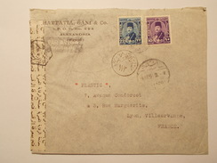 Marcophilie - Lettre Enveloppe Obliteration Timbre - EGYPTE Alexandria Censure (936) - Storia Postale