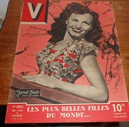 V.  N°101. 8 Septembre 1946. Janet Blair. Le Paris Méditerranée Des Routiers. L'explorateur Henri Lhote. - 1900 - 1949