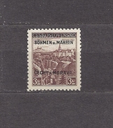 Bohemia & Moravia 1939 MNH ** Mi 16 Sc 16 Stamps Of Czechoslovakia Cesky Raj Overprinted In " BÖHMEN U. MAHREN " Geprüft - Neufs