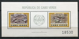 Cap-Vert** Bloc N° 8 - Protection Des Espèces En Voie De Disparition - Cape Verde