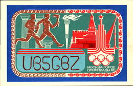 QSL, Moscow, Olympic 80   (bon Etat) - Radio