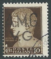 1945-47 TRIESTE AMG VG USATO IMPERIALE 10 CENT CORONA - L3 - Afgestempeld