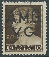 1945-47 TRIESTE AMG VG USATO IMPERIALE 10 CENT - L5 - Usados