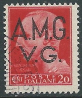 1945-47 TRIESTE AMG VG USATO IMPERIALE 20 CENT RUOTA - L5 - Usati