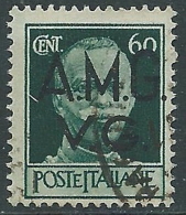 1945-47 TRIESTE AMG VG USATO IMPERIALE 60 CENT VERDE - L8 - Used