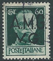 1945-47 TRIESTE AMG VG USATO IMPERIALE 60 CENT VERDE - L13 - Used