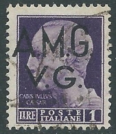 1945-47 TRIESTE AMG VG USATO IMPERIALE 1 LIRA - L19 - Used