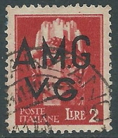 1945-47 TRIESTE AMG VG USATO IMPERIALE 2 LIRE - L11 - Oblitérés