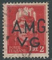 1945-47 TRIESTE AMG VG USATO IMPERIALE 2 LIRE - L14 - Used