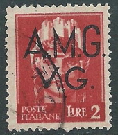 1945-47 TRIESTE AMG VG USATO IMPERIALE 2 LIRE - L21 - Used