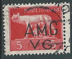 1945-47 TRIESTE AMG VG USATO LUPA 5 LIRE - L12 - Gebraucht