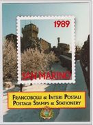 SAN MARINO 1989 FOLDER ANNATA COMPLETA + INTERI POSTALI ** MNH - Komplette Jahrgänge