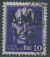 1945-47 TRIESTE AMG VG USATO IMPERIALE 10 LIRE - L8 - Gebraucht