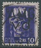 1945-47 TRIESTE AMG VG USATO IMPERIALE 10 LIRE - L12 - Gebraucht