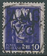 1945-47 TRIESTE AMG VG USATO IMPERIALE 10 LIRE - L12 - Used