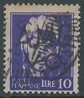 1945-47 TRIESTE AMG VG USATO IMPERIALE 10 LIRE - L13 - Usados