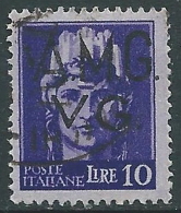 1945-47 TRIESTE AMG VG USATO IMPERIALE 10 LIRE - L16 - Usados