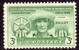 USA 1949 1st Puerto Rico Governor's Election, MNH (SG 980) - Nuevos