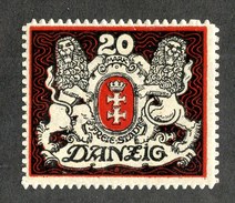 16275  Danzig 1921  Michel #89IF* No Network Variety ( Cat 80.€ ) Offers Welcome - Andere & Zonder Classificatie