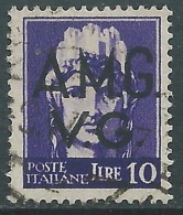 1945-47 TRIESTE AMG VG USATO IMPERIALE 10 LIRE - L26 - Used