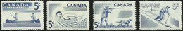 CANADA..1957..Michel # 312-315..MLH...MiCV - 2 Euro. - Ungebraucht