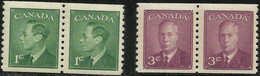 CANADA..1950..Michel # 256 D-258 D..MLH...MiCV - 3.20 Euro. - Ungebraucht
