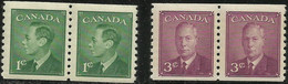 CANADA..1950..Michel # 256 D-258 D..MLH...MiCV - 3.20 Euro. - Unused Stamps