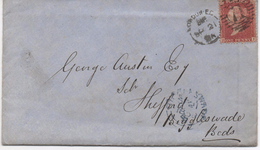 PENNY RED WITH LONDON E.C. 71 POSTMARK On Envelope - With Letter  C18..? - Storia Postale