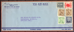 1955 , CUBA , SOBRE COMERCIAL DEL ROYAL BANK OF CANADA , CIRCULADO ENTRE SAGUA LA GRANDE Y REGENSBURG - Cartas & Documentos